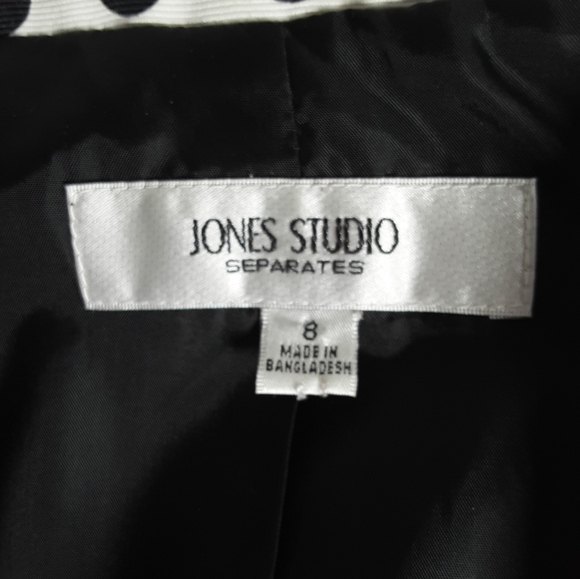 Jones Studio Cropped Polka Dot Blazer EUC. - Picture 5 of 5